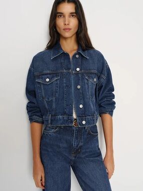 Reformation cropped denim jacket